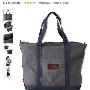 Brand NEW: LL Bean Large Waxed Tote.